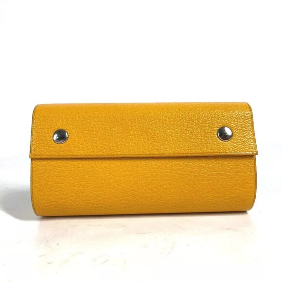 HERMES Roll Note Caillou Notepad stationery notebook Leather yellow - Picture 1 of 11